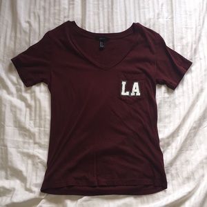 V-neck tee